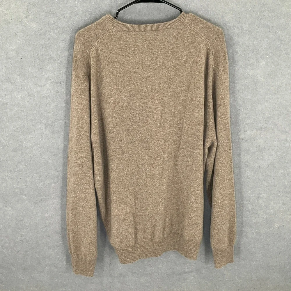 Jos A Bank Travelers Collection Mens Cashmere Sweater‎ Sz L VNeck Luxury Capsule